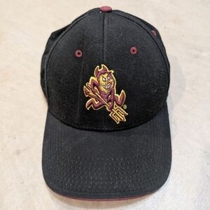 Y2K The Game Arizona Sun Devils Black Cap Mens Embroidered Strap Back